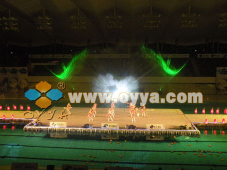 Floating show stages in Foshan