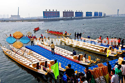 Boat dock in Tianjing